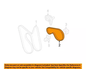 GM OEM-Serpentine Drive Fan Belt 12576447 - Imagen 1 de 2