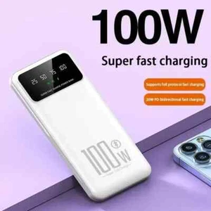 100W Power Bank 20000mAh Portable Charger 2 USB Type C Fast Charge Battery Pack - Picture 1 of 16