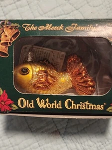 Old World Christmas Fish Collection The Graceful Glass Blown Christmas Ornament - Picture 1 of 5