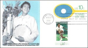 Sc. 4803 Althea Gibson Dragon Cards envelope combination FDC