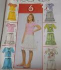 McCall's Sewing Pattern M5038 Girl's Shrugs Tank Tops Skirts 12 14 16
