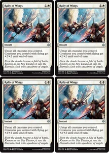 4x RALLY OF WINGS War of the Spark MTG White Instant Unc - Picture 1 of 1