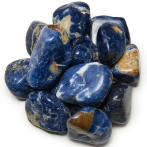 1/2 lb Sodalite Tumbled Stones - Grade 2 - XLarge - Craft Rocks Reiki Healing - Picture 1 of 1