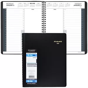 2026 At-A-Glance 70-214 24-Hour 7-Day Daily Appointment Book, 8-1/2 x 11" - Picture 1 of 8