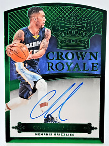/5 Courtney Lee Auto 2014-15 Crown Royale Autograph Green SSP Grizzlies ON CARD