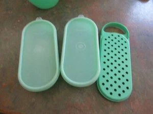 Vintage Tupperware Grater With Two Storage Containers - Picture 1 of 9