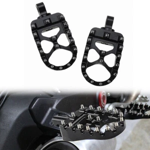 US Black Footpegs Footrest Pedal For KX125 KX250 KX500 KDX200R KDX220R KDX250 - Picture 1 of 8