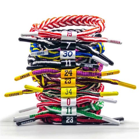 Basketball Players Weave Braided Bracelets Basketball Fans Pull Type Wristbands Cover