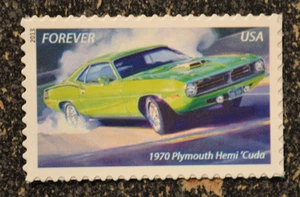2013USA #4747 Forever Muscle Cars - 1970 Plymouth Hemi Cuda  -  Mint NH - Picture 1 of 1