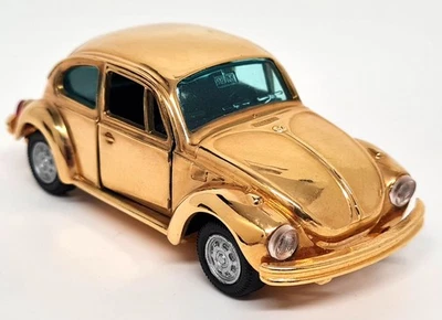 Coche modelo diecast Gama 1/43 VW-Kafer 1302 Volkswagen Beetle chapado en oro 1104  Foto 1 de 4