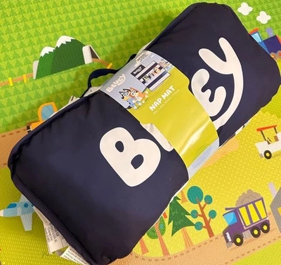 Bluey Nap Mat with Embedded Pillow & Blanket – Soft 46"x20" Microfiber - Image 1 of 3