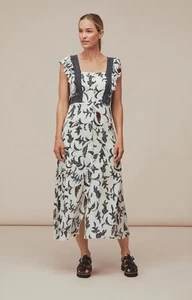 Whistles Dress Subrina Printed Silk Midi CURRENT Size UK 16/AUS 16 - Picture 1 of 16
