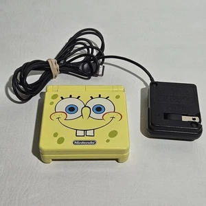Nintendo Game Boy Advance SP Sistema Portatile AGS-101 Edizione Spongebob Console! - Foto 1 di 18