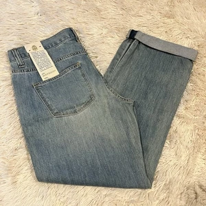 Talbots Damen Boyfriend Jeans Tapered Größe 8 Neu mit Etikett wunderschöne Waschung $ 89 unverbindliche Preisempfehlung des Herstellers - Bild 1 von 13