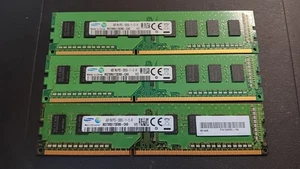SAMSUNG M378B5173EB0-CK0 12GB (3x4GB) PC3-12800U DDR31600MHZ DESKTOP MEMORY RAM - Picture 1 of 3