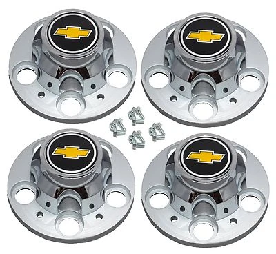 1977-1995 CHEVROLET 1500 SILVERADO SUBURBAN BLAZER Wheel Center Cap SET NEW - Image 1 of 4
