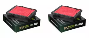 FITS HONDA CRF1000 AFRICA TWIN DCT 2 AIR FILTERS 2016-19 HIFLO FILTERS-HFA1933 - Picture 1 of 1