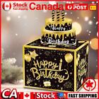 Birthday Cash Gift Box with Cake Card Funny Pumping Money Box for Cash Gift Pull