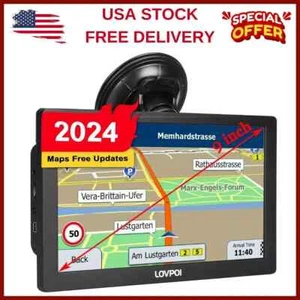 GPS Navigation for Truck Car, 9 Inch Trucker GPS for Semi Truck 2024 Map, GPS Tr - Picture 1 of 8