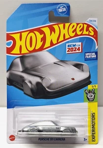 NEW Experimentors Silver Porsche 911 Carrera Mattel Hot Wheels 5/5 Keychain Vrs - Picture 1 of 6