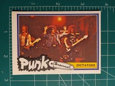 1977 Monty gum PUNK ROCK THE NEW WAVE MUSIC CARD DICTATORS GROUP BAND 