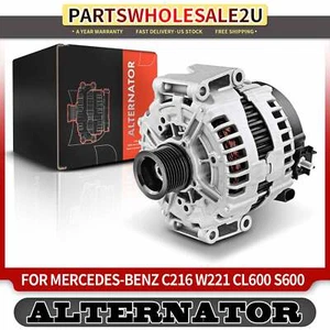 New Alternator for Mercedes-Benz CL600 CL63 AMG S600 220A 14V CW 7-Groove Pulley - Picture 1 of 8