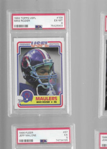 1984 Topps USFL #109 Mike Rozier XRC ROOKIE RC MAULERS PSA 6