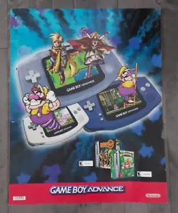 Orignal 2001 Nintendo Gameboy Advance Warioland Golden Sun Store Poster 28''x 22 - Bild 1 von 10