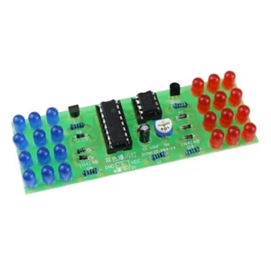 LED NE555 CD4017 IC LED Electronic Lights Kits Blue Dual-Color DIY Kit - Picture 1 of 7