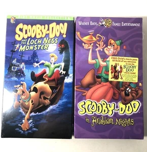 2) NOS Sealed Warner Bros Scooby Doo Loch Ness Monster& Arabian Nights VHS - Picture 1 of 3