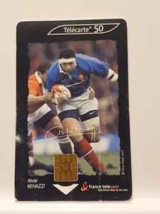 Telecarte 50 Telephone Card Abdel Benazzi (D34)