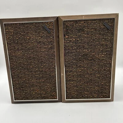 Vintage 1960s 60s JAPAN Japanese Kenwood Wood Wooden Speakers S-102U Raw Wire - Image 1 of 4