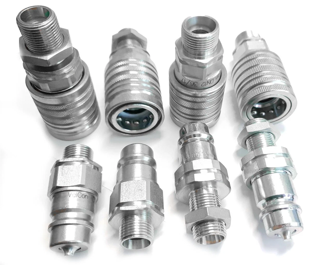 Hydraulische Schnellkupplung ISO16028 | 1/2 Zoll | 5000 PSI | Mit Staubkappen | Für Hochdruckanwendungen