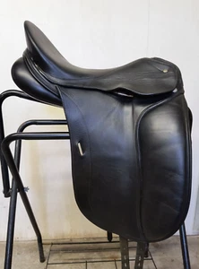 Schleese "Jes Elite" Black Dressage Saddle-17.5"-wide tree-superb condition!! - Picture 1 of 10