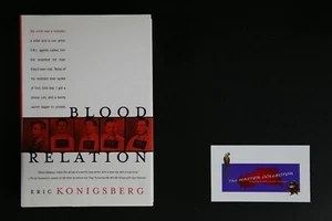 💎BLOOD RELATION ERIC KONIGSBERG 2005 1ST PRINT 1ST EDITION HARDCOVER💎 - Picture 1 of 1