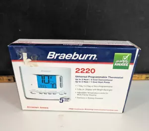 Braeburn 2220 Universal Thermostat 2H/2C 7 Day, 5-2 Day NEW - Picture 1 of 3