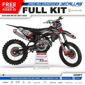 GAS GAS MC EC 2021 2022 Super Durable MX Graphics Set Decals Stickers Decallab - Picture 1 of 6