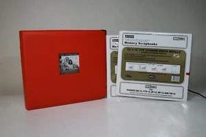 Pioneer Album 12x12" 3-Ring Binder w/ Metal Corner Orange plus 10 Sheets Refills - Picture 1 of 1