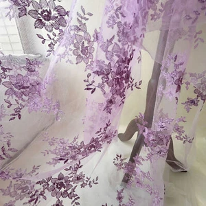 Tela De Encaje Bordado Floral Suave Para Disfraces, Proyectos De Manualidades - Imagen 1 de 6