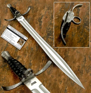 Cubiertos de Impacto Raro Personalizado Estilo Medieval 29" Espada Daga Cuchillo Anillo Damasco - Imagen 1 de 12