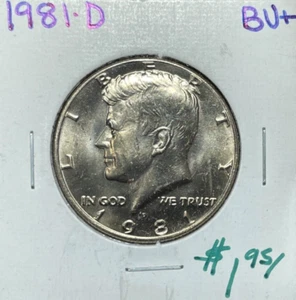 1981-D KENNEDY HALF DOLLAR ~ BU+ ~BEAUTIFUL COIN~ - Picture 1 of 2