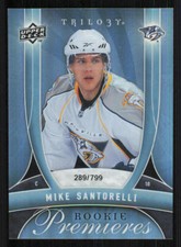 2009-10 Upper Deck Trilogy #129 Mike Santorelli RC /799