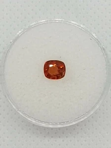 Spinel Orange/Yellow 0.85 TCW Square Faceted Cut Gemstone - Picture 1 of 9