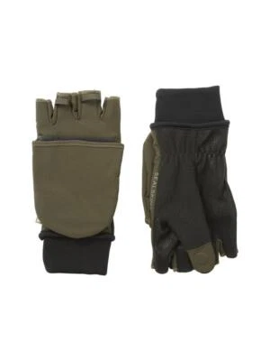 Sealskinz Walpole Windproof Cold Weather Convertible Mitt - Olive - Image 1 of 4