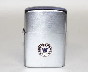 Encendedor de cigarrillos Westinghouse de colección esmalte blanco W Allen Haddock - Imagen 1 de 7