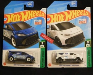 Hot Wheels HW GREEN SPEED #9/10 Ford Performance Super Van 4 1 blau & 1 weiß - Bild 1 von 4