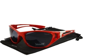 Occhiali da sole sportivi uomo Timberland TB7064 066A rosso metallizzato 59mm nuovi con etichette - Foto 1 di 7