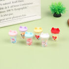 2pcs Dollhouse Cat Ear Milk Tea Cup Diy Key Chain Pendant Decoration Accessor-ja