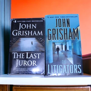 John Grisham Paperback Book Lot of 2 The Last Juror The Litigators - Picture 1 of 8