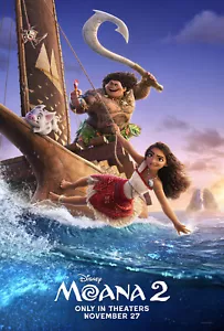 Moana 2 2024 Movie Poster Wall Art (c) 11x17" 24x36" 27x40" Moana Poster - Picture 1 of 3